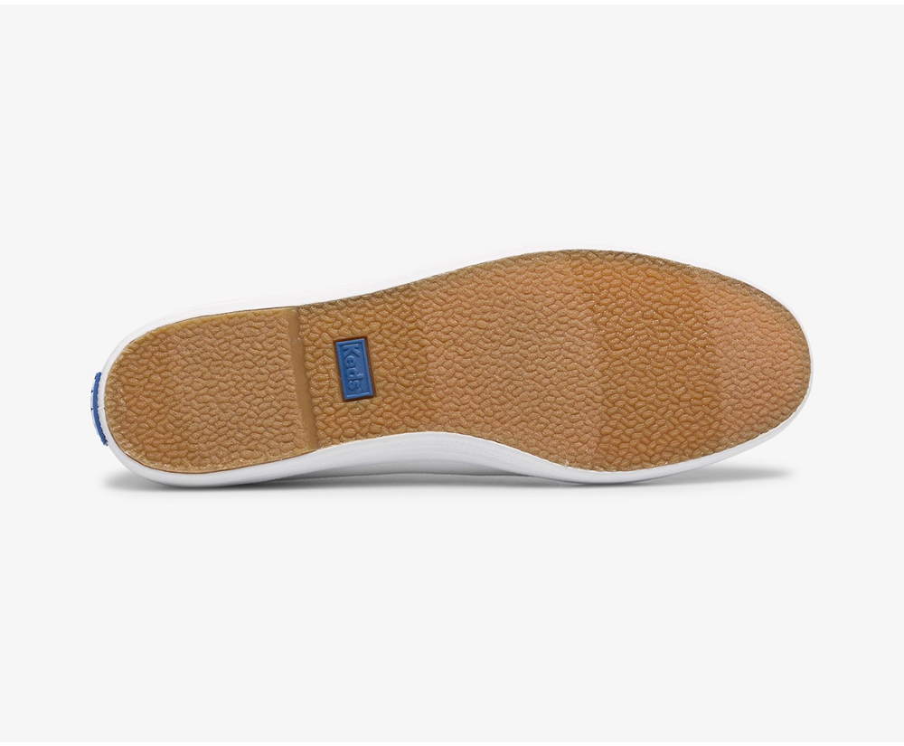 Slip Ons Keds Mujer Blancas - Champion Slip On Organic Cotton Lona - 839-CEAVMP